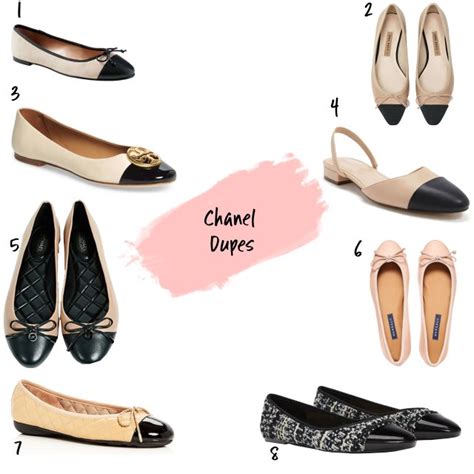 chanel ballerina dupes|chanel ballet flat heel.